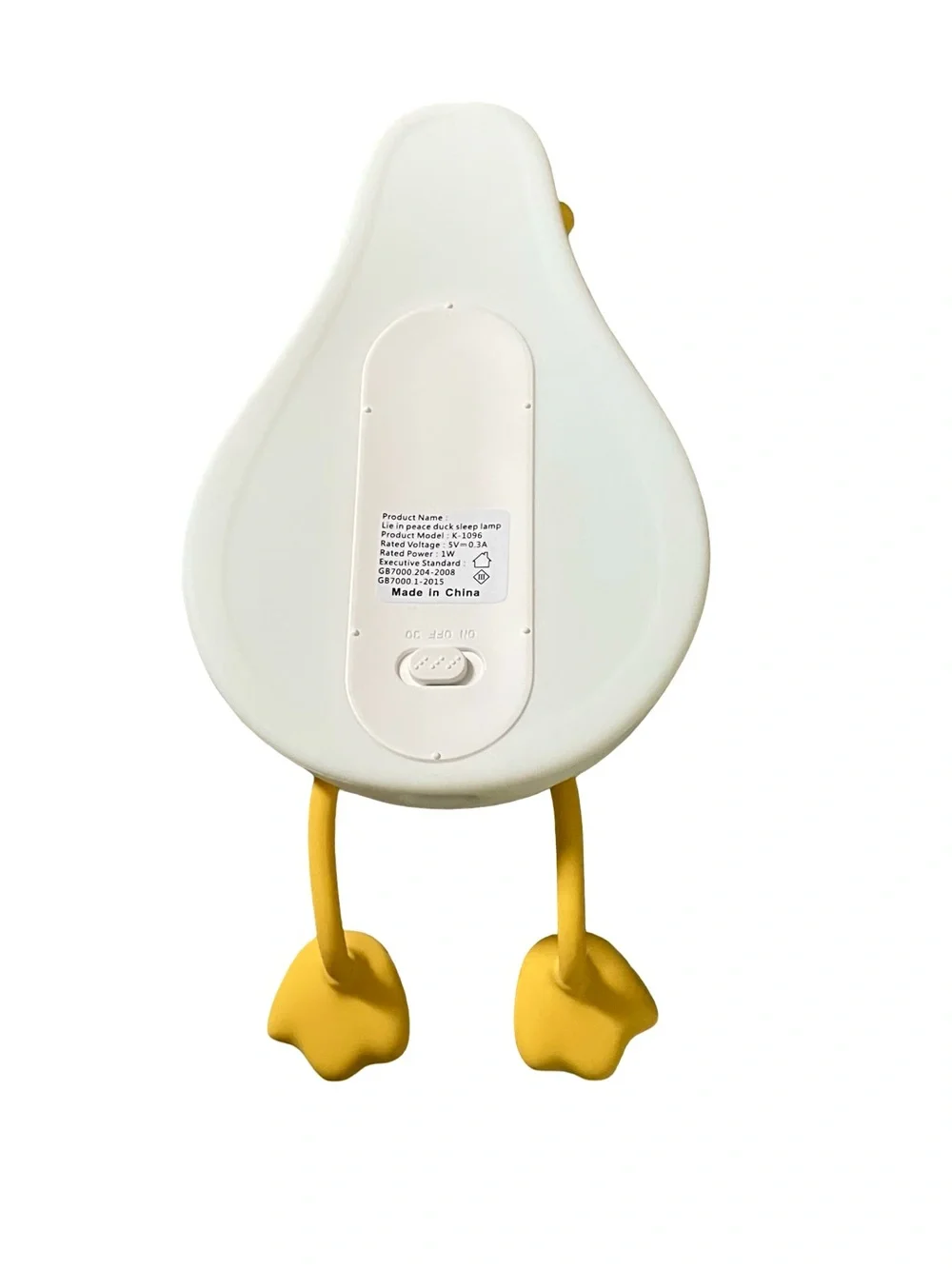 Lying Flat Duck Night Light LED Squishy Duck Lamp Cute Light Duck Silicone Dims